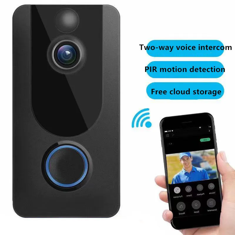 aiphone intercom OFY 1080P Smart Video Camera Doorbell Wireless PIR Motion Detection Alarm Security Door Bell WIFI Phone Talk For Home Security audio intercom system for home