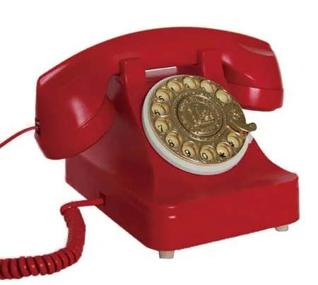 Винтажная поворотная пластина с поворотным циферблатом ретро телефон вращается телефоны стационарный телефон для офиса дома отеля механическое кольцо - Цвет: Красный
