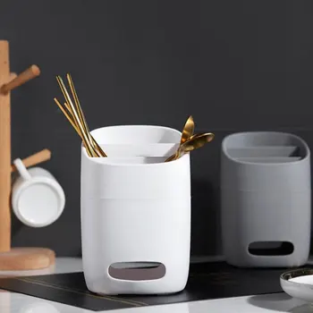 

Nordic Multifunction PP Storage Rack Chopsticks Tube Spoon Fork Drain Holder Kitchen Utensils Home Organizer Tools