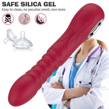 Telescopic Dildo Vibrator Sex Shop Intelligent Heating Penis Female Masturbator G-spot Vagina Stimulator Sex Toys for Couple 4