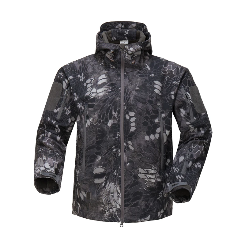 Lurker Shark Skin Soft Shell Tactical Jacket Men Waterproof Windbreaker Fleece Coat Hunt Clothes Camouflage Army Military Jacket windbreaker jacket