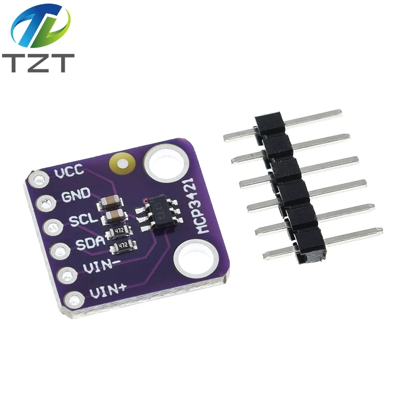 TZT MCP3421 I2C Delta-sigma Evaluierungsmodulplatine für PICkit serielles Analysemodul GY-MCP3421 – Detail 4