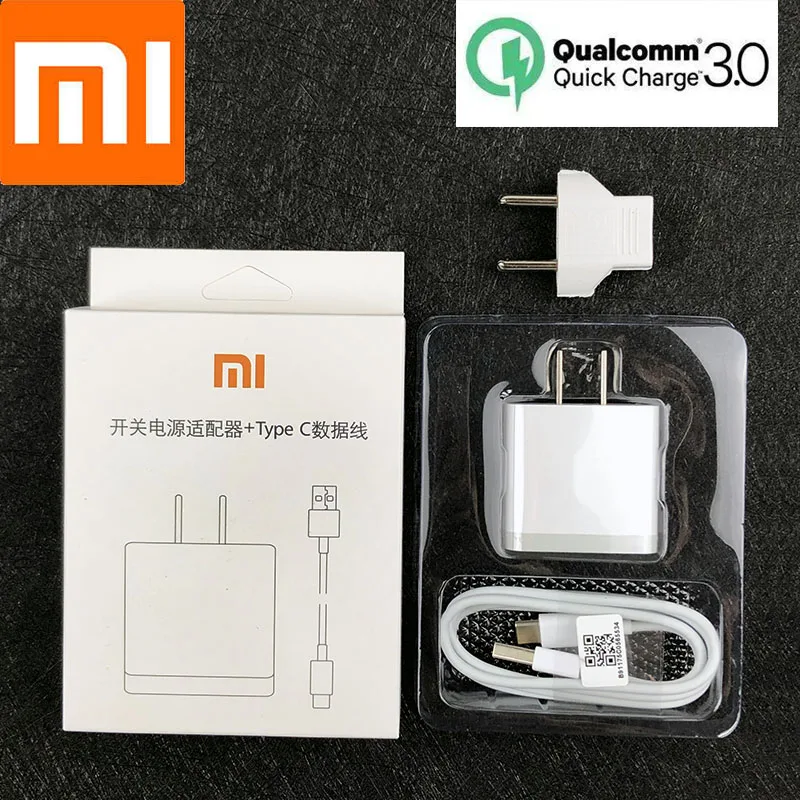Original xiaomi mi 9 QC 3.0 charger EU fast charging power adapter for 8 se 6 a1 a2 5S x 2 s redmi note 7 | Мобильные телефоны и
