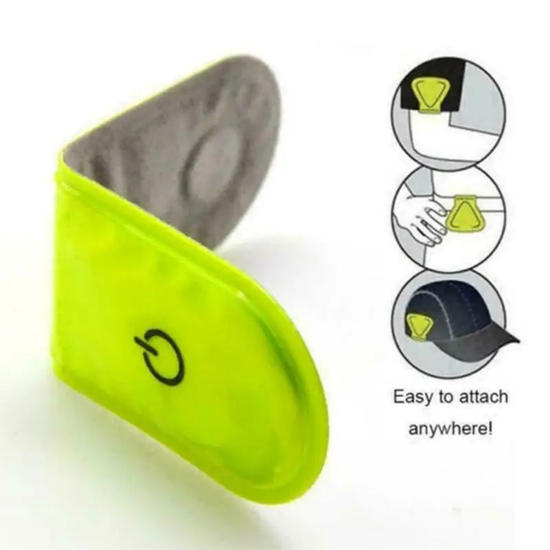 Outdoor Sports LED Safety Light Reflective Magnetic Clip On Strobe Reflector Warning Clip