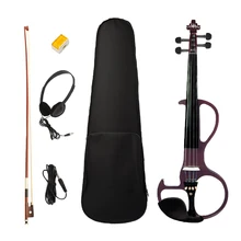 4/4 полноразмерная Электрическая Скрипка 4 струны Тихая скрипка инструментальная