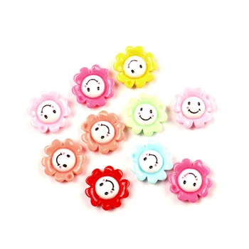 

50pcs Mixed Resin Sunflower Flatback Cabochon Jewelry Findings Scrapbooking For Jewelry Making Charms Pendants Accessories Diy