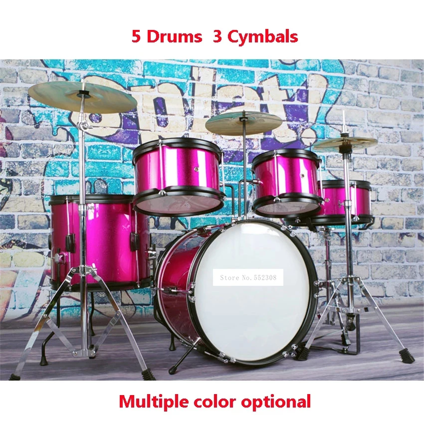RT-500 Kids Musical Percussion Instruments Toys Five Drums Children Beginners Jazz Drum/Drum Kit Set Musical Toy for Children