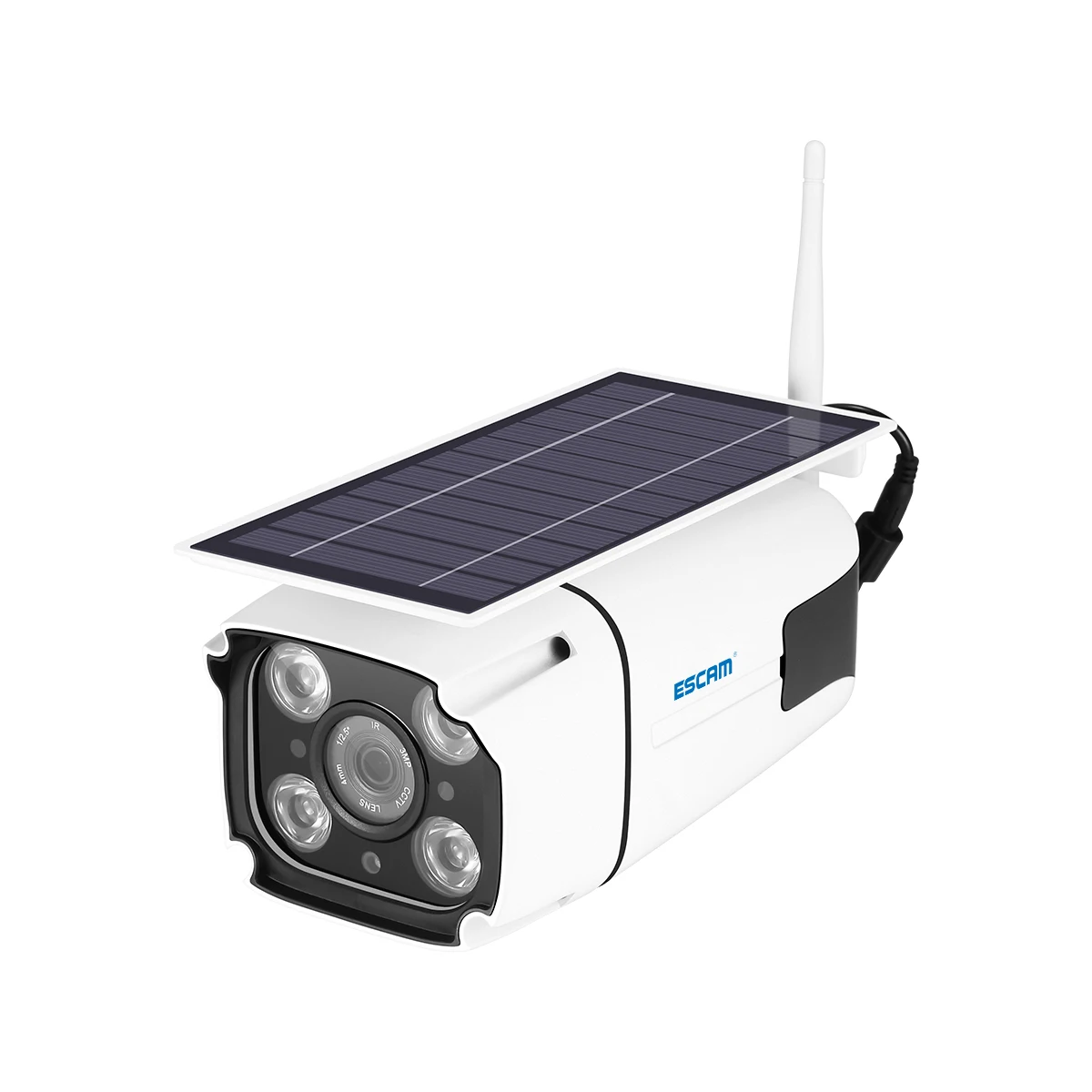 Камера видеонаблюдения ESCAM QF260 беспроводная IP67 1080P МП солнечная батарея низкое