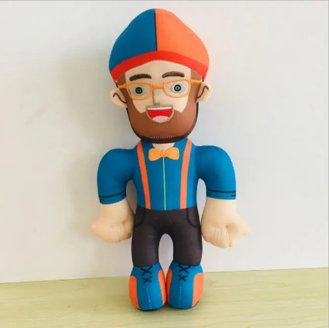 Blippi плюшевая мягкая набивная кукла игрушка для детского подарка косплей