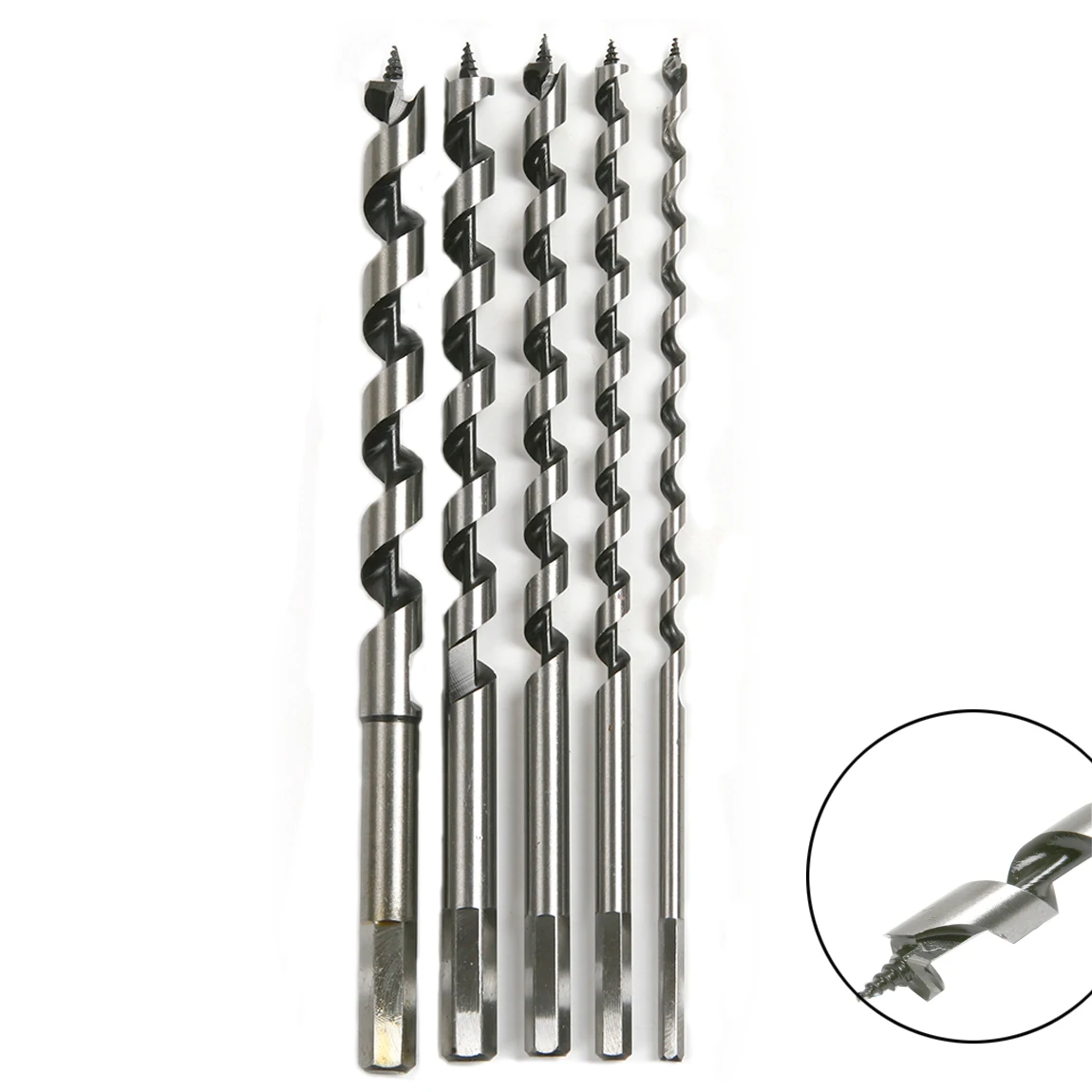 Versery 1PC 6-40mm Acciaio Ad Alto Tenore Di Carbonio 230mm Lavorazione Del Legno Barca Coclea Punta Da Trapano Foro Sega Codolo Esagonale Per Legno Duro Morbido Plastica PVC - Foto 3