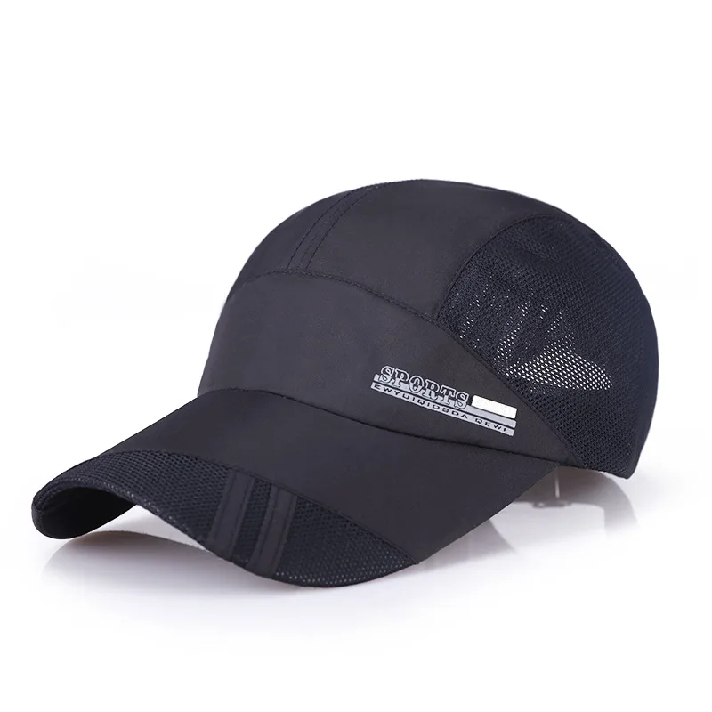 

New spring and summer leisure thin material sports quick drying net hat sun shading men's baseball cap manufacturer wholesale
