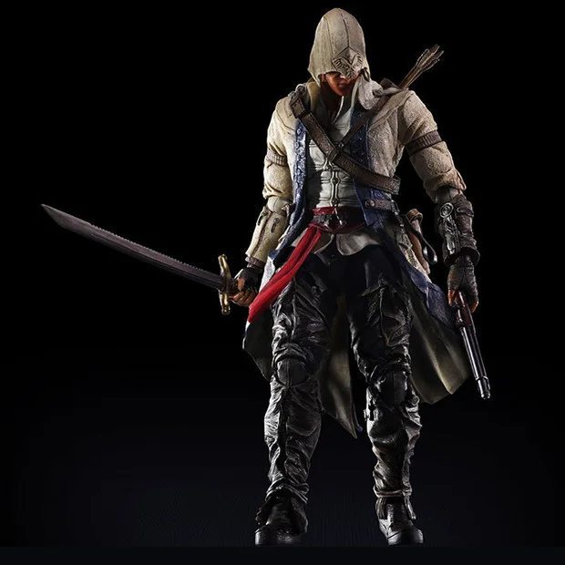 PA kai Assassins Creed model ACT game action figures play arts 27CM Connor Ratohnhake ton model toy collection gifts PA kai Assassins Creed model ACT game action figures play arts 27CM Connor Ratohnhake ton model toy collection gifts