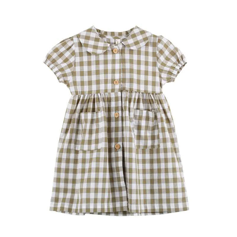 modelo de vestido infantil xadrez