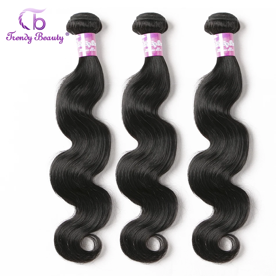 Skup Trendy uroda brazylijski włosy typu body wave wyplata wiązki 100% doczepy z ludzkich włosów 8 30 cali kolor 1B nie remy włosy 1 3 4 sztuk