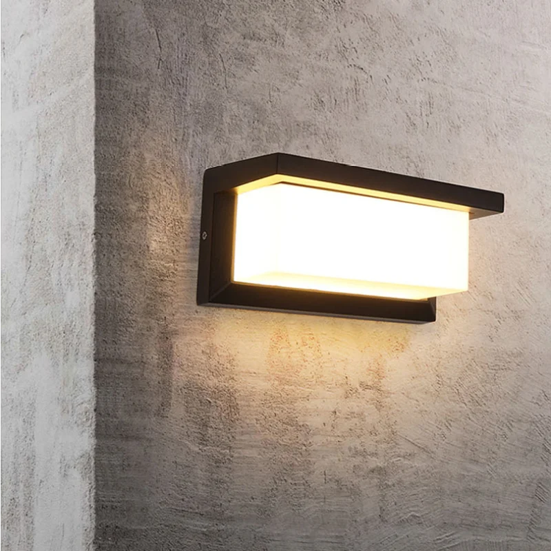 

LED Outdoor Wall Lamp Garden Villa Doorpost IP65 Waterproof Acrylic Lamp Garden Street Decorative Lighting Street Lamp AC85-265V