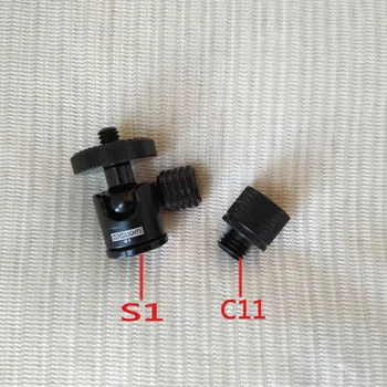 

M10 tripod ball heads 360 degree adjustable smart mini ball head 1\4" Monopod writing screen DSLR ballheads screw combination