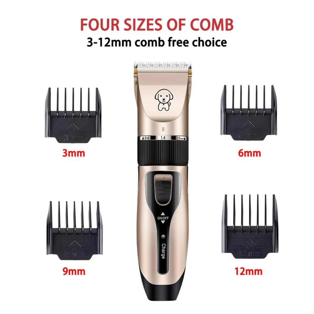

PATWAY Hair Trimmer Electrical Pet Professional Grooming Machine Tool usb Rechargeable Shavers Hair Cutter Cat Dog Haircut clipp