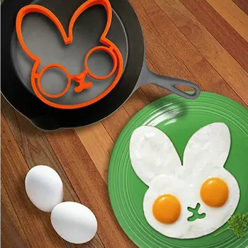 

Rabbit Omelette Egg Mold Breakfast Silicone Omelette Mold Bunny Pancake Ring Shaper Kitchen Cooking Tools For Children Kids