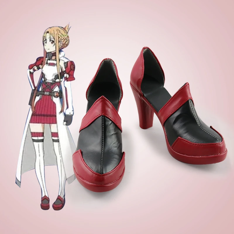 

Sword Art Online Asuna ggo Boots Cosplay Anime Shoes