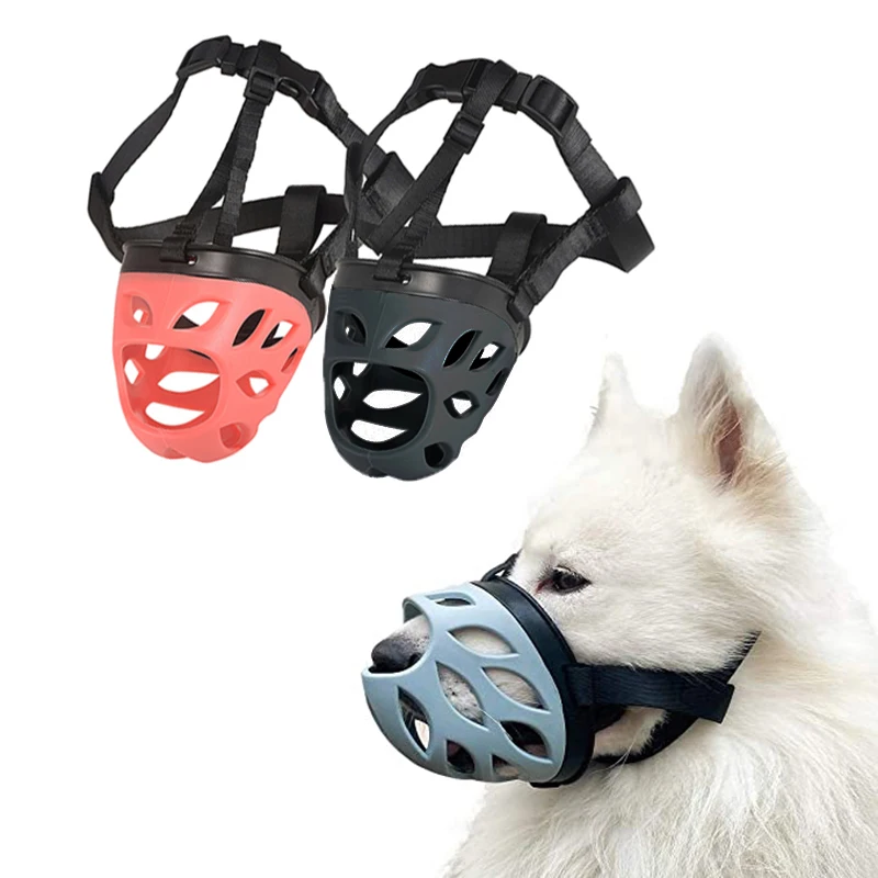 Hocico del perro transpirable cesta bozales pequeño mediano para perros perro máscara Anti-mordedura ladrando de productos para entrenamiento de mascotas