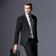 Деловое платье, Блейзер, Мужской приталенный Блейзер, пиджак, пиджак, черный, синий размер плюс мужской пиджак, мужской пиджак, свадебное пальто