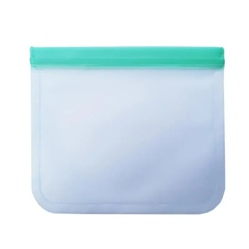 Силиконовые контейнеры для хранения продуктов герметичный многоразовый контейнер с застежкой-молнией сумка для хранения свежих чашек PEVA 8 цветов