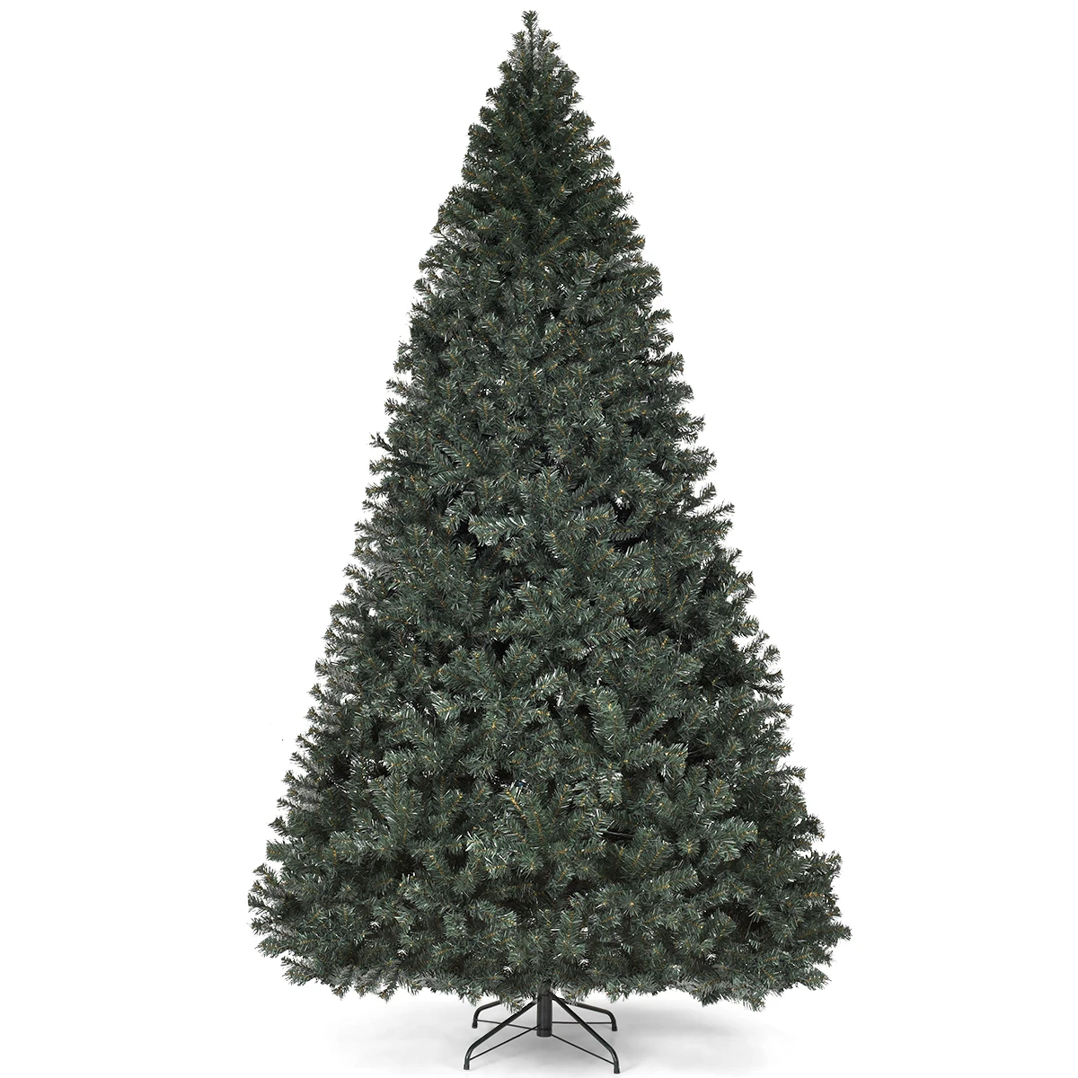 

Costway 9Ft Pre-Lit PVC Christmas Tree Hinged 700 LED Lights Green