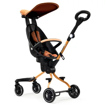 

1-3 years old walk baby stroller light folding high landscape two-way rotating stroller children's four-wheeled stroller