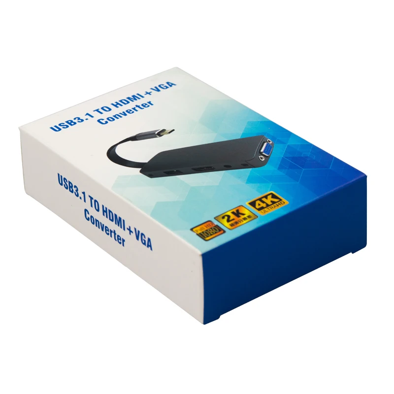Usb C type C к Hdmi Vga 3,5 мм аудио адаптер 3 в 1 Usb 3,1 usb-c конвертер кабель для ноутбука Macbook Google