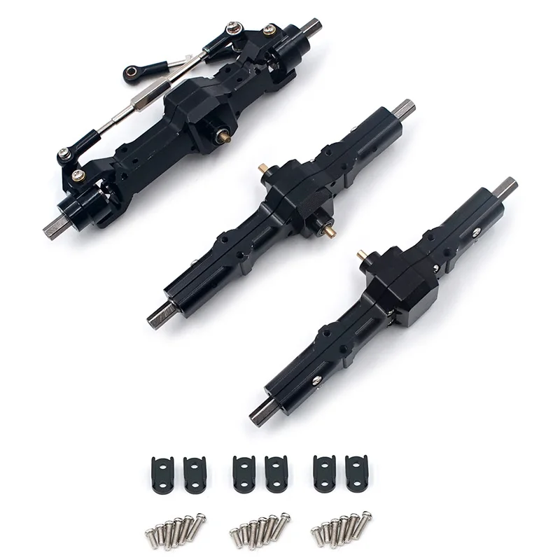 

Henglong Wpl b24 Front Center & Rear Bridge Axle Set HengLong WPL B-1 B-14 B-24 B24 C14 C-14 1/16 Truck RC Car Parts