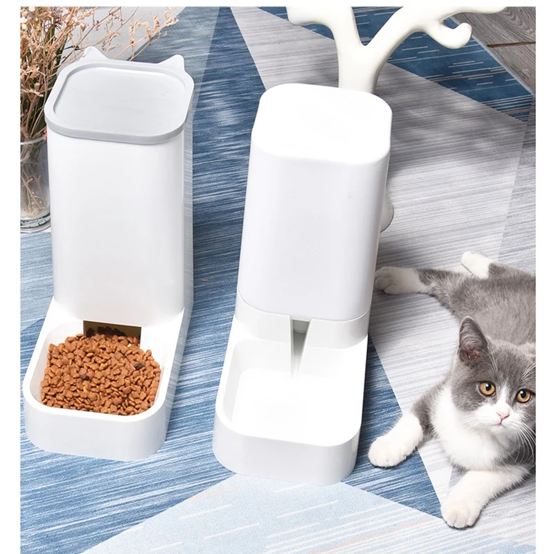 2.1Kg Pets Dog Cat Automatic Feeders Bowl for Dogs 3.8L Drinking Water