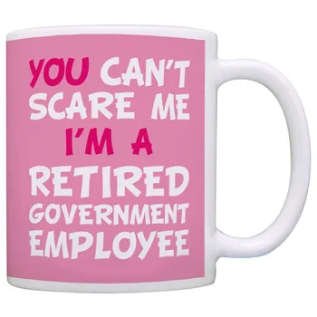 

Retirement Gifts for Women Can't Scare Me I'm Retired Government Employee Funny Retirement Gifts for Civil Servant Gift Coffee