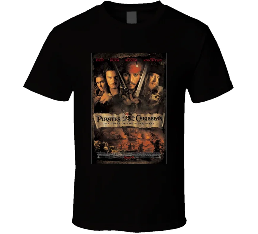 

New Pirate Of The Caribbean Men'S T-Shirt Clothing Size S-2Xl Big Tall Tee Shirt