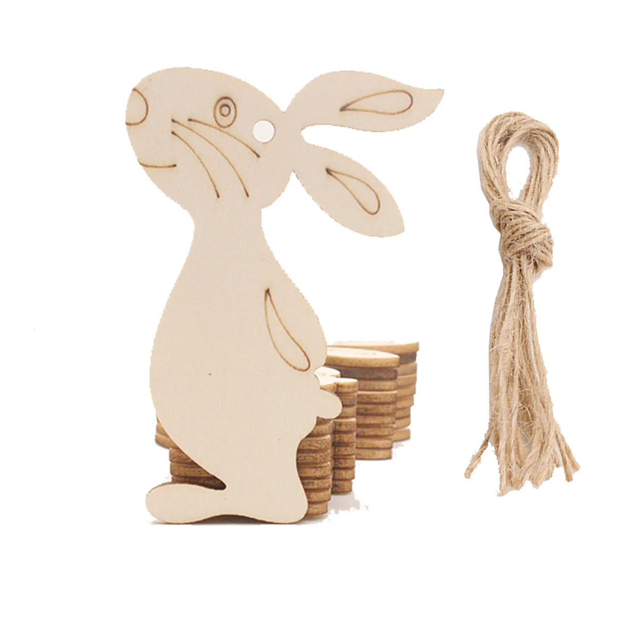 JOYIN Ornamento pasquale in legno a LED Decorazione pulcini di