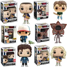 FUNKO POP Stranger things Eleven duстin Дротика Дастин снежок танец Стива Виниловая фигурка игрушки для детей Рождественский подарок