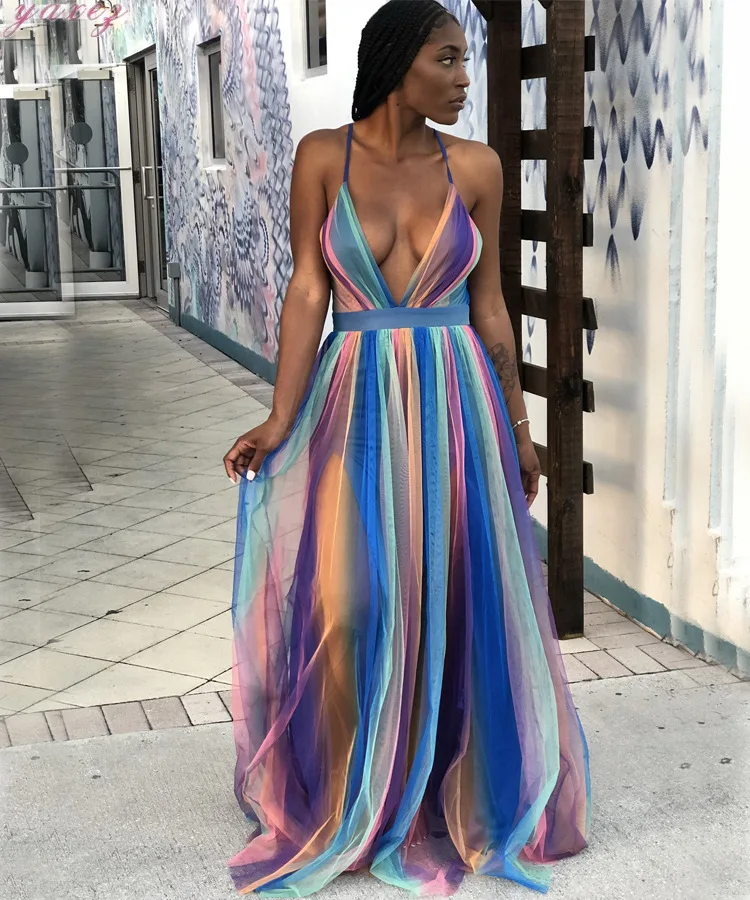 rainbow ladies dresses Lola + The Boys Jeweled Rainbow Dress  Teen/Women, M