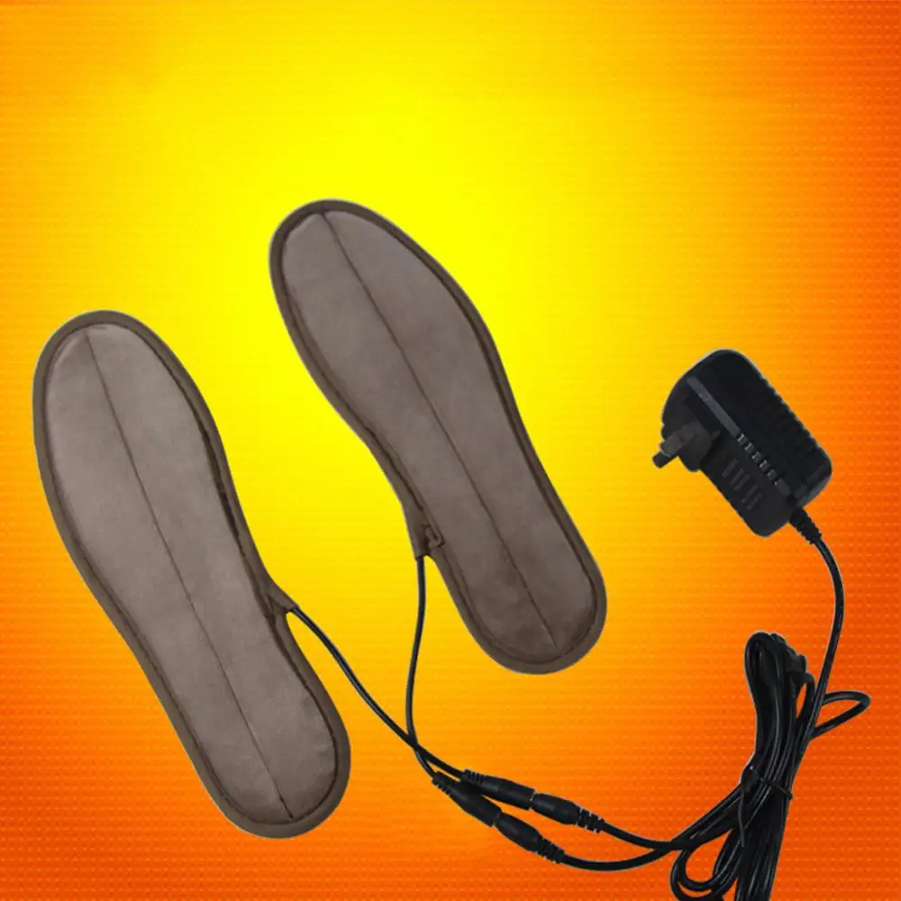 1 пара USB обуви с подогревом удобные мягкие ворсистые стельки для обуви с электрическим подогревом зимние уличные спортивные стельки для утепления - Цвет: 41-42 yards