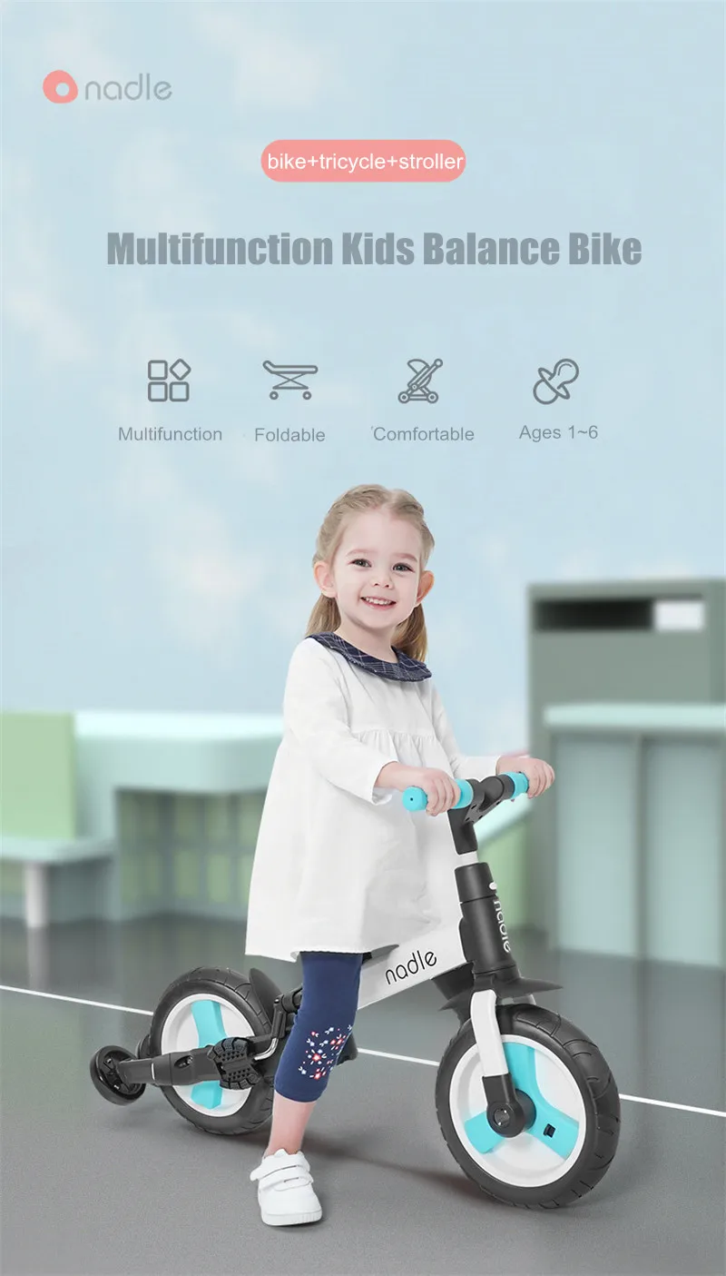 Bicicleta De Echilibru 5 In1, At Performance, Pliabila, Multifunctionala, Pedale Detasabile, Maner Parinte, Roti ajutatoare pliabile - Biciclete copii - atMag.ro