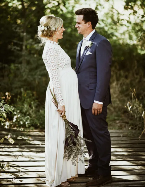 긴 임산부 촬영 드레스, 플리츠 임신 사진 드레스, 스플릿 사이드 맥시 출산 가운