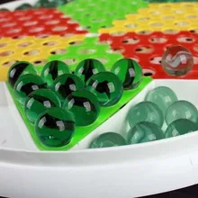 Игра игрушка стеклянные бусины стеклянный шар прыжки Qi мрамор головоломка круглые пластины шахматы пятицветные шашки Бусины Из Бисера