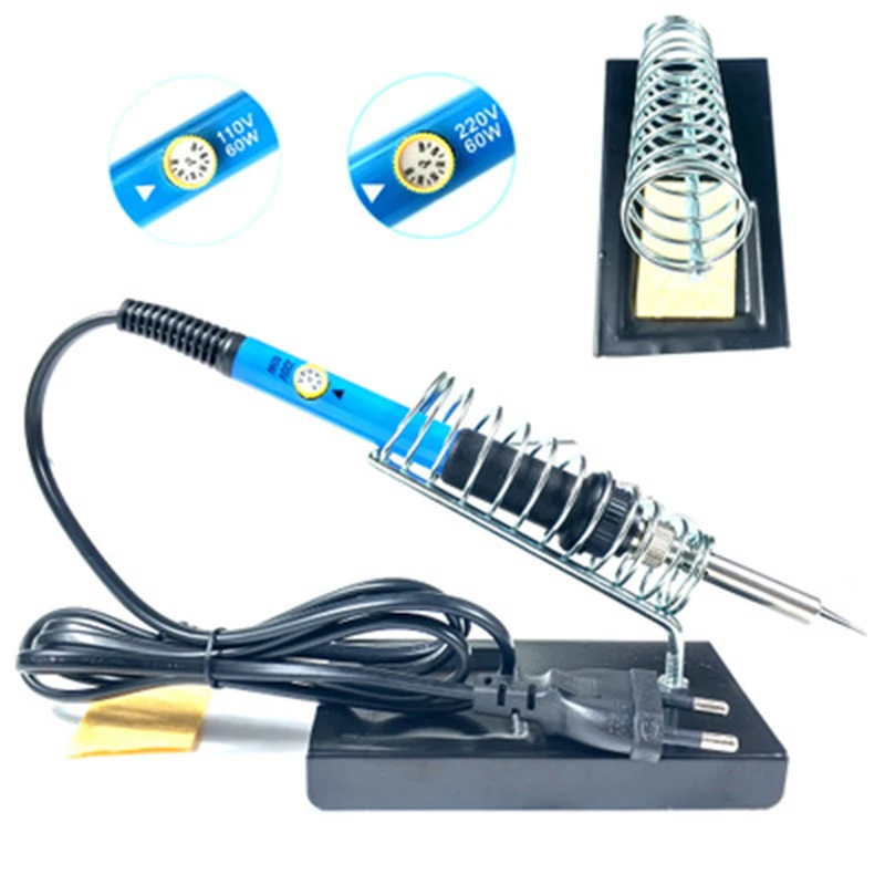 

Electric Soldering Iron Tin Wire Tube Stand Kit Heating Temp Adjustable Tools