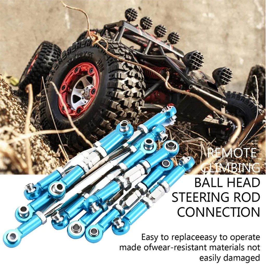 9pcs RC Car Steering Linkage Pulling Steering Rod For WLtoys 12428 FY-03 