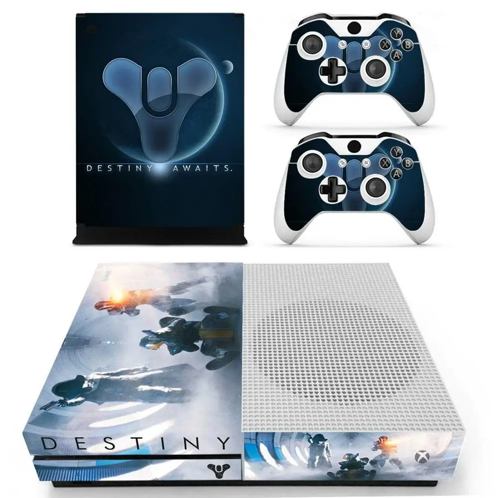 Наклейка s Destiny 2 для Xbox One S кожа Виниловая наклейка Pegatina Adesivos для Xbox one тонкая консоль и два контроллера