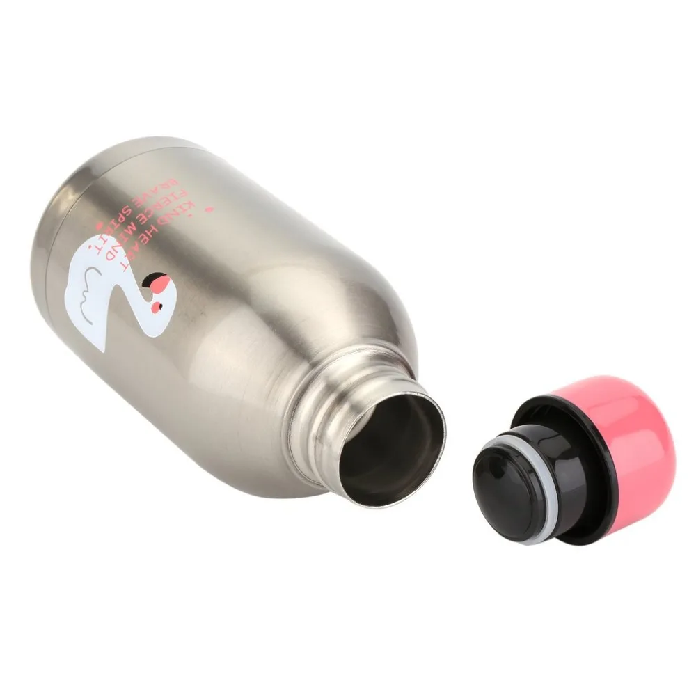 300ml Cute Vacuum Cup With Bird Pattern Mini Travel Cup Bottle Portable Stainless Steel Thermol Bottle For Kids & Adults