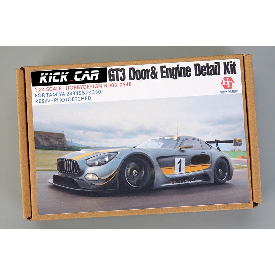 

Hobby Design 1/24 Mcds-AMGGT3 набор деталей двери и двигателя для Tomiya 24323 и 24336 (смола + PE + металлический логотип + металлические детали)