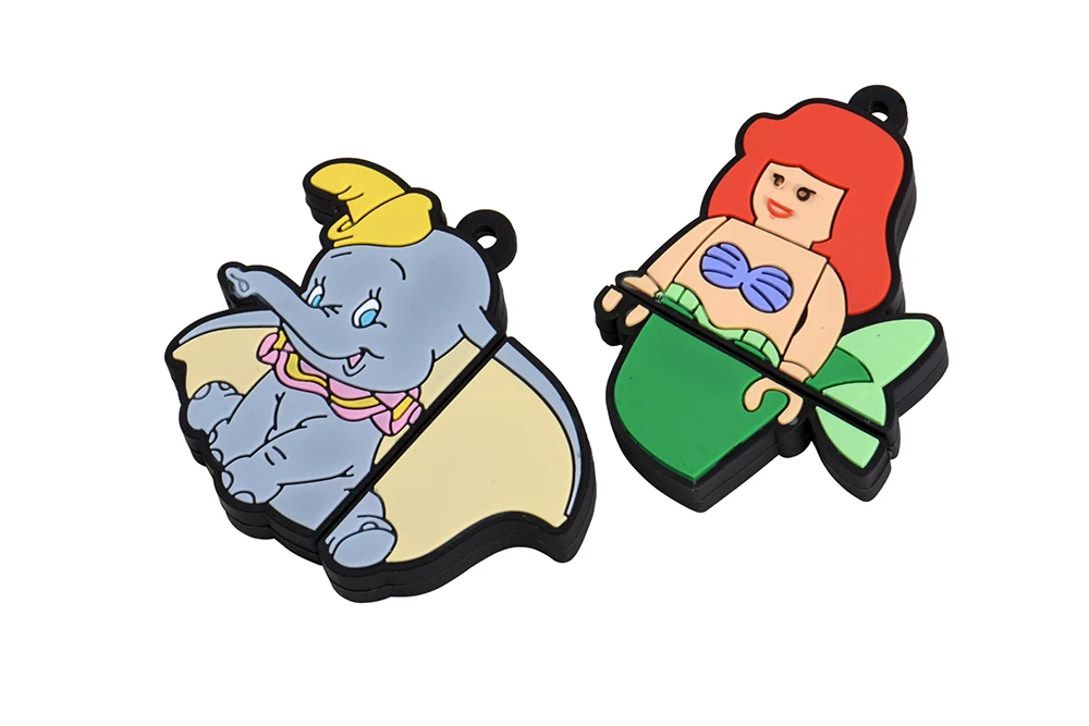 JASTER USB 2,0 Мультфильм Русалка Dumbo USB флэш-накопитель 4 ГБ 8 ГБ 16 ГБ 32 ГБ 64 Гб 128 ГБ Флешка Карта Памяти Рождественский подарок