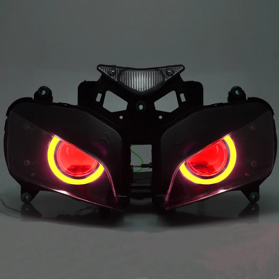 

Передняя фара мотоцикла на заказ, проектор HID, собранная фара для Honda CBR1000 CBR 1000 2004 2005 2006 2007