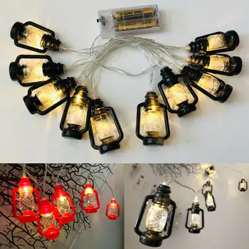 

10 Led Retro Energy-saving Lantern Shape LED Fairy String Lights Home Decoration Ramadan and Eid Islam LED Lights String Lantern