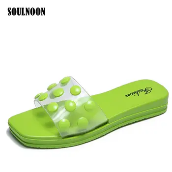 

Women Summer Slippers Transparent Jelly Slides Fashion Beach Shoes Outdoor Casual Flip Flops Women Flat Home Slippers Sandals