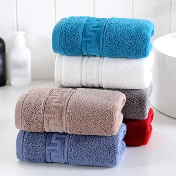 

100% Cotton Bath Towel Face Care Hand Cloth Soft Towel Bathroom Solid Color Bath Towel Comfortable Quick Drying Towel